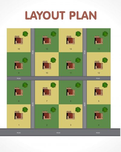 Layout Plan Map - Indian Coffee Estates